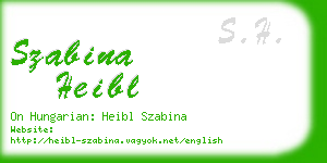 szabina heibl business card
